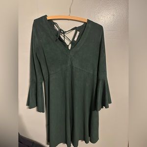 Dark Green Mini Dress